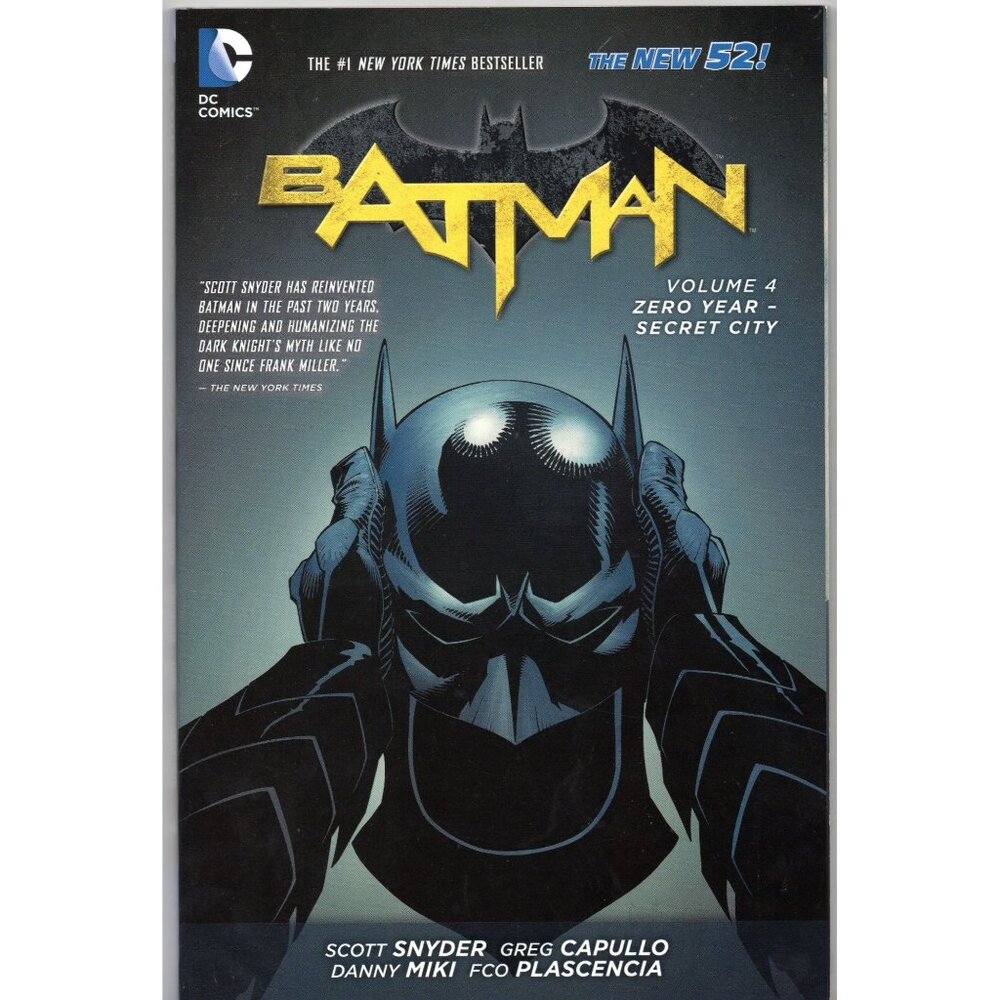Batman Volume 4 Zero Year Secret City TPB The New 52 First Printing